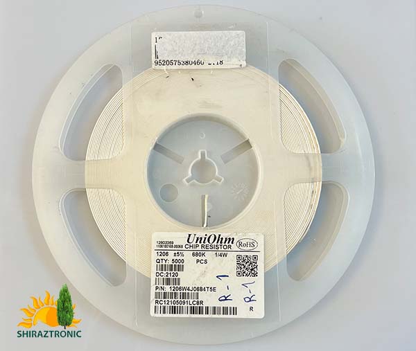 108- UniOhm 1206W4J0684T5E ShirazTronic