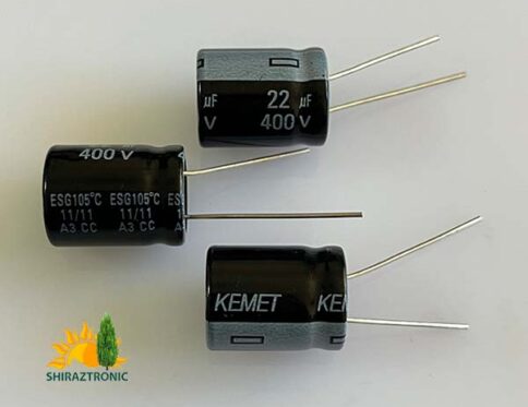 ESG226M400AM5AA-16x20mm-22µF-400V-Kemet