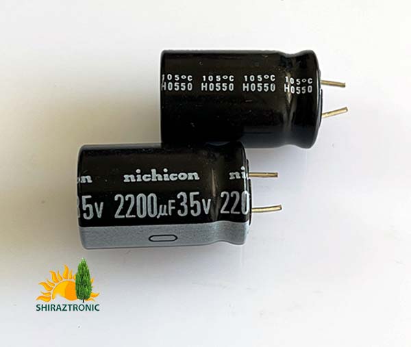 UVZ1V222MHD-16x25mm-2200µF-35V-Nichicon